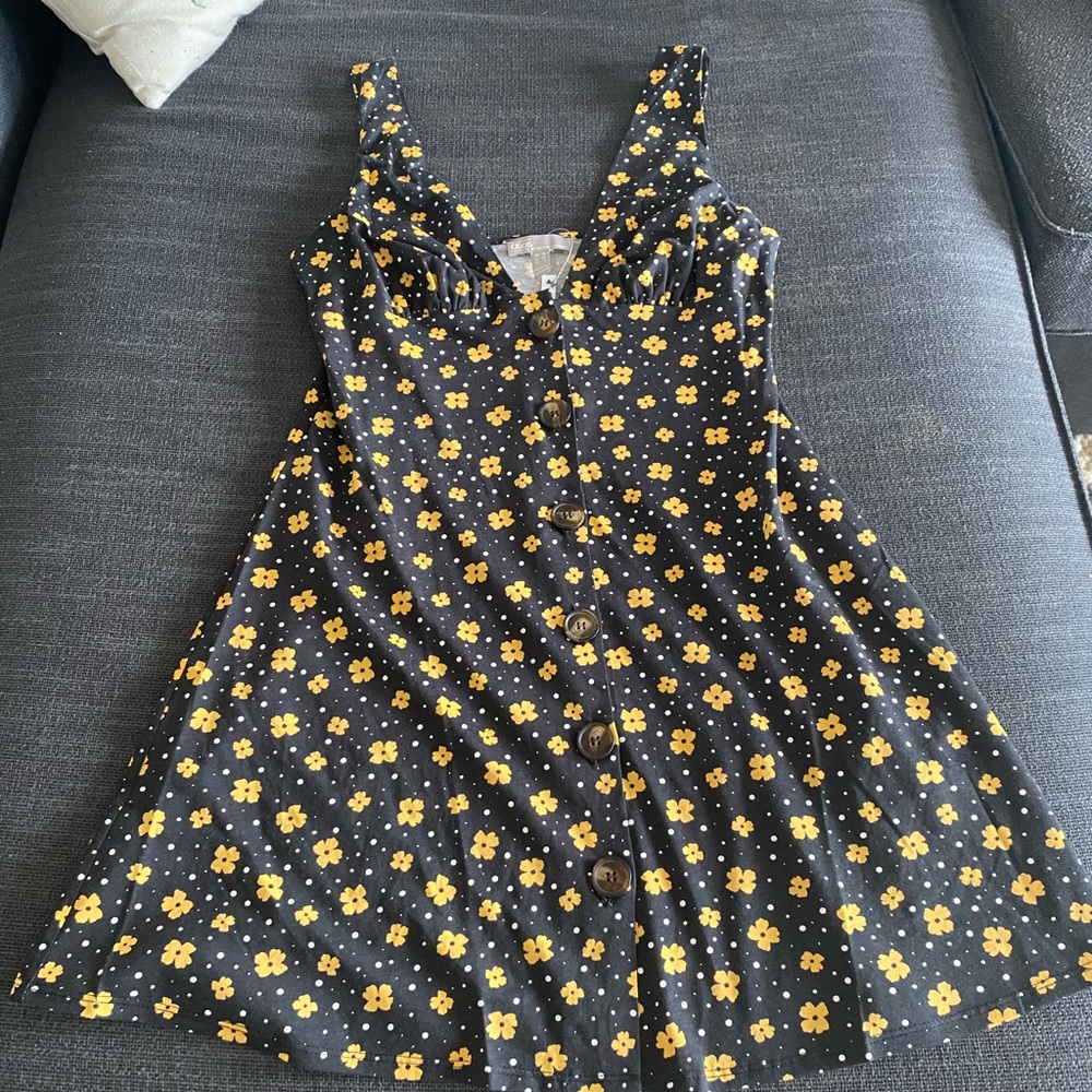 ASOS Design Button Through Mini Sundress - Picture 2 of 4